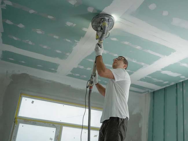 ceiling worker