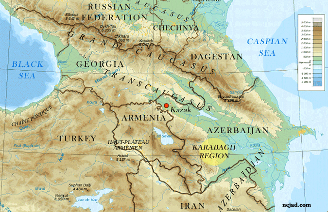 Map of Karabagh Region