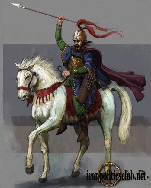 Cyrus the Great on his White Horse