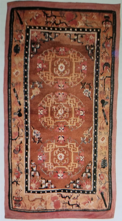 Tibetan Classic Three Medallion Rug