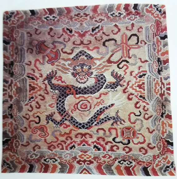 Tibetan Rug for High Lama's Throne Seat