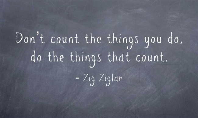 Don't Count the Things Quote