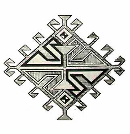 Lozen Lattice Baluchi Motif