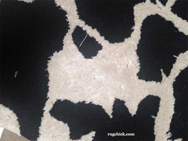 Poor Quality Rug Shedding Fibers