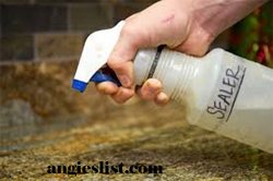 Granite Sealer in Spray Bottle