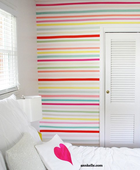 Washi Tape Wall Stripes