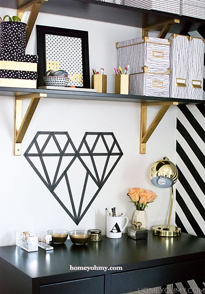 Washi Tape Wall Design